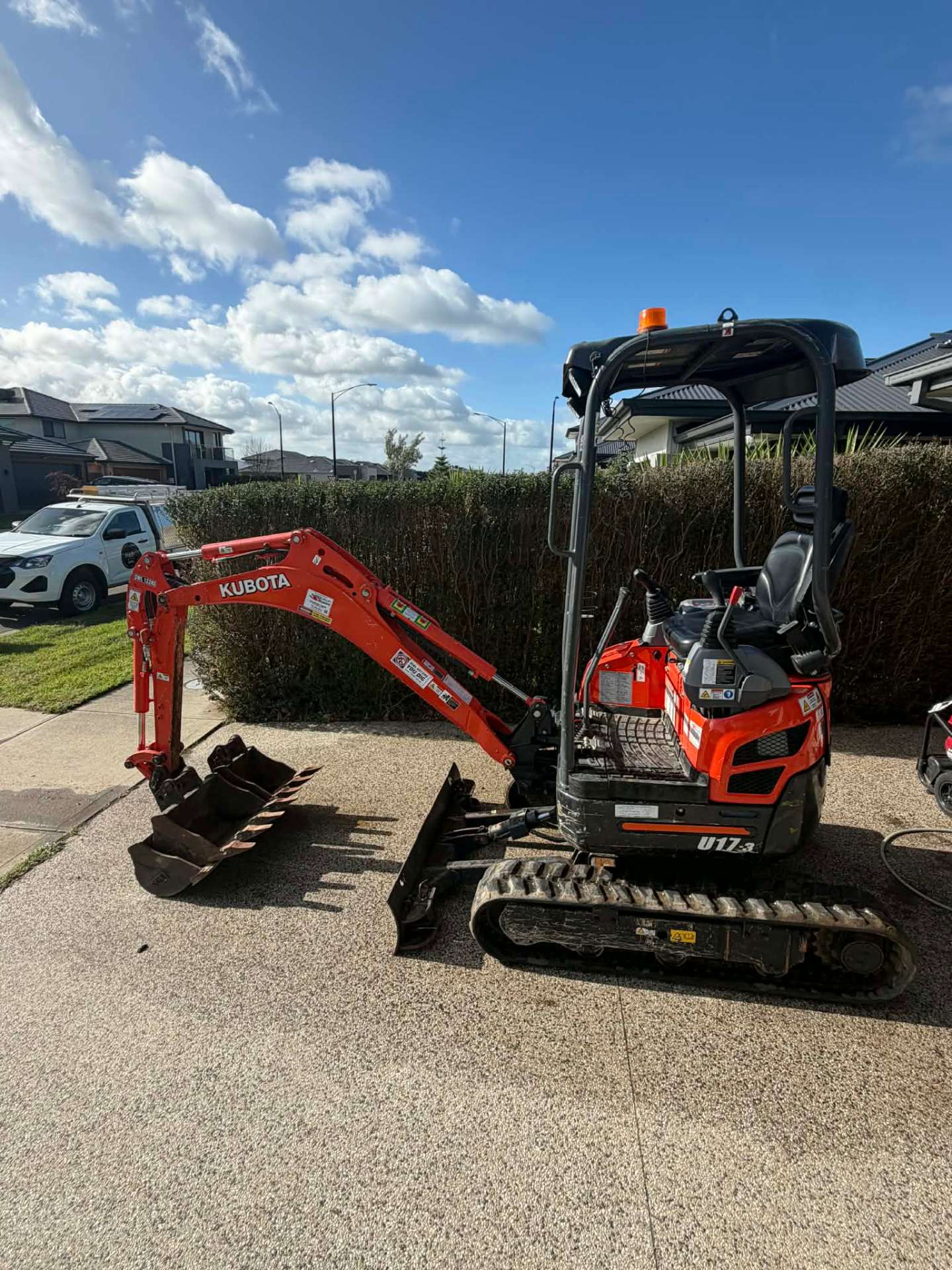 Kubota U17-3 Mini Excavator available for hire